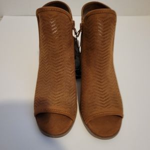 Time and Tru Peep Toe Booties